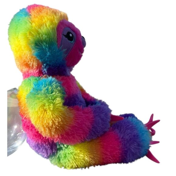 BABW Let's Hang Rainbow Tie Die Sloth Plush Stuffed Security Support Pet Toy - Picture 3 of 16